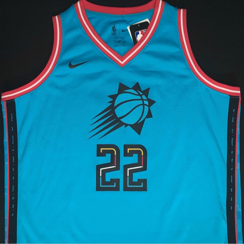NWT Nike Deandre Ayton Phoenix Suns #22 Turquoise City Swingman Jersey Youth XL